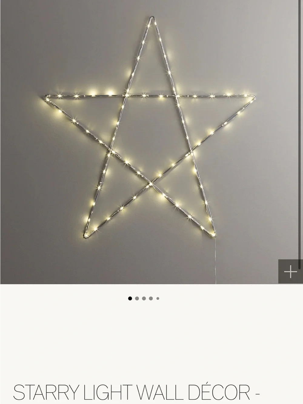 NIB Restoration Hardware Starry Star 18”